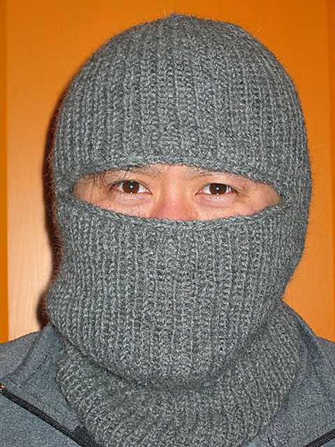 Free easy knitting pattern for a balaclava
