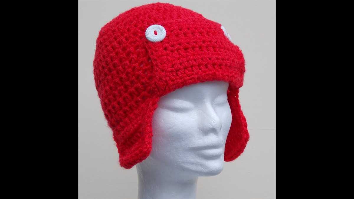 Aviator hat pattern knitting
