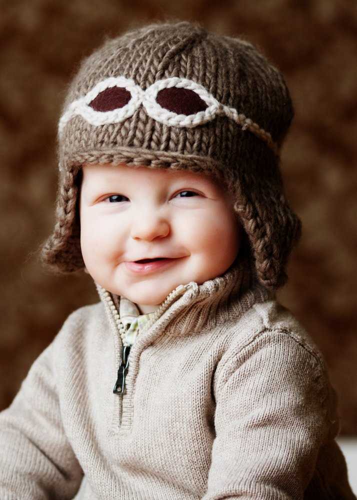 Aviator hat pattern knitting