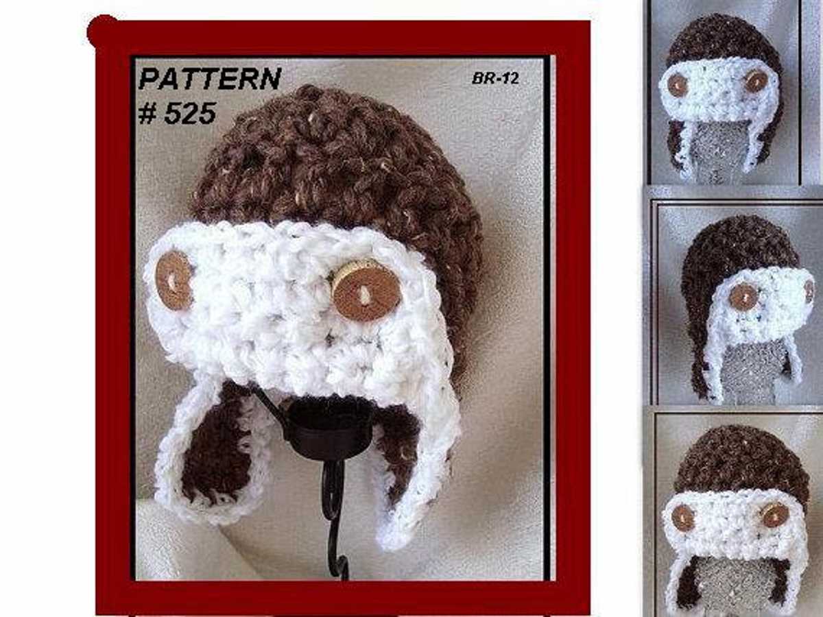Aviator hat pattern knitting