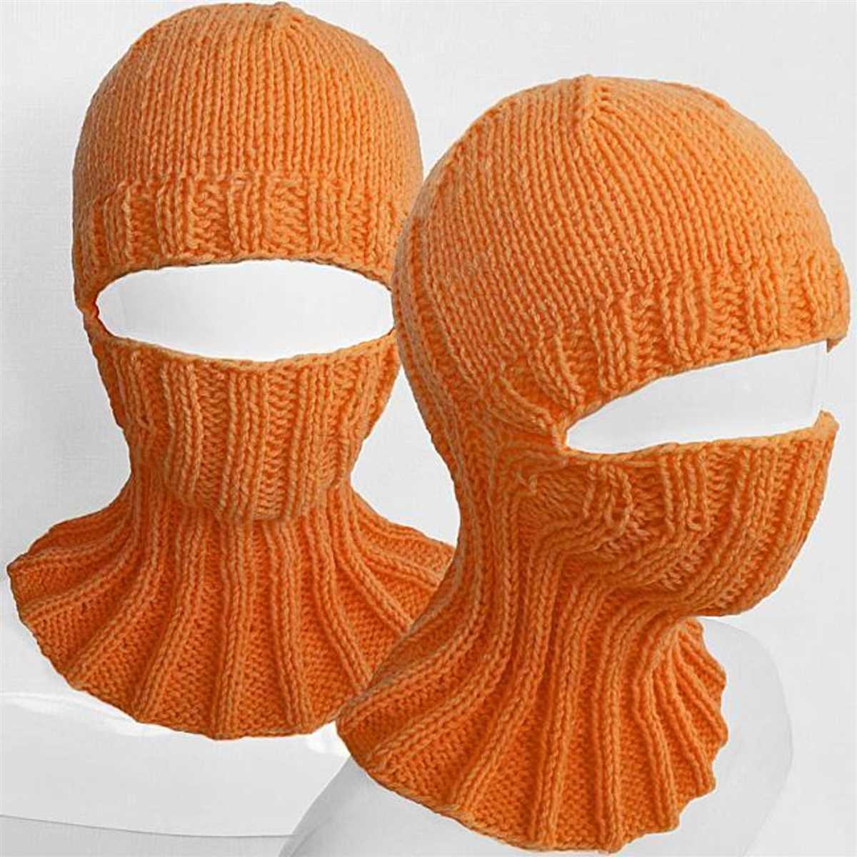 Loom knit balaclava pattern