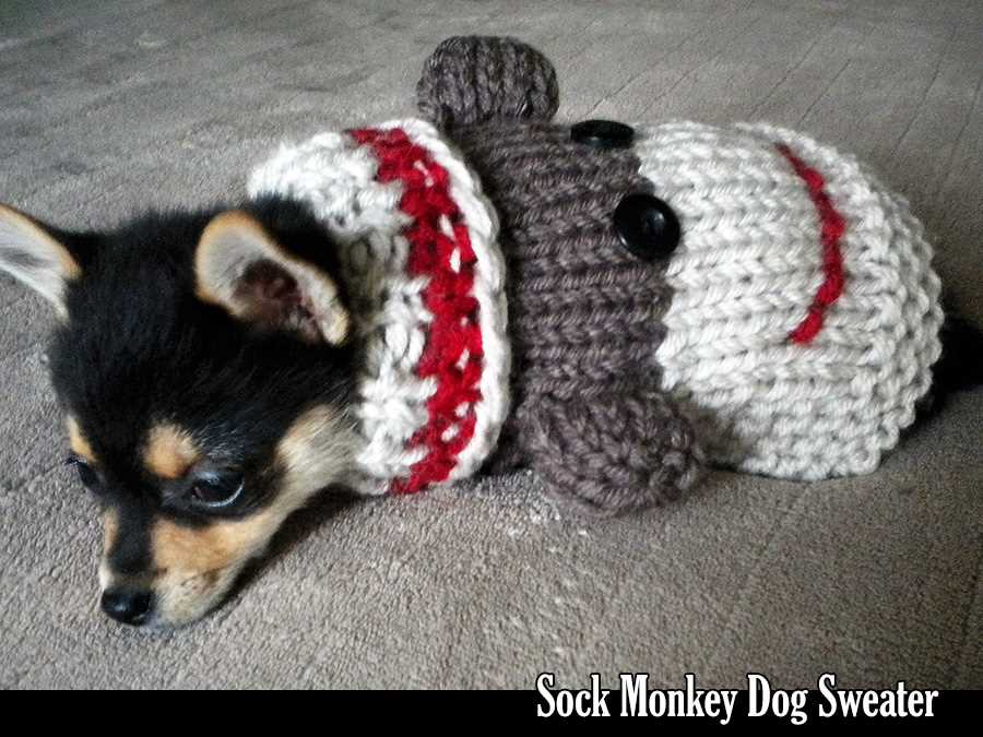 Sock monkey sweater knitting pattern