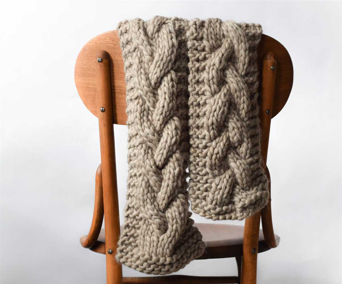 Easy chunky knit scarf pattern free