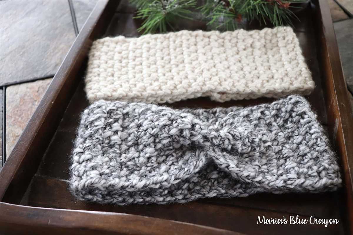 Chunky knit ear warmer pattern free