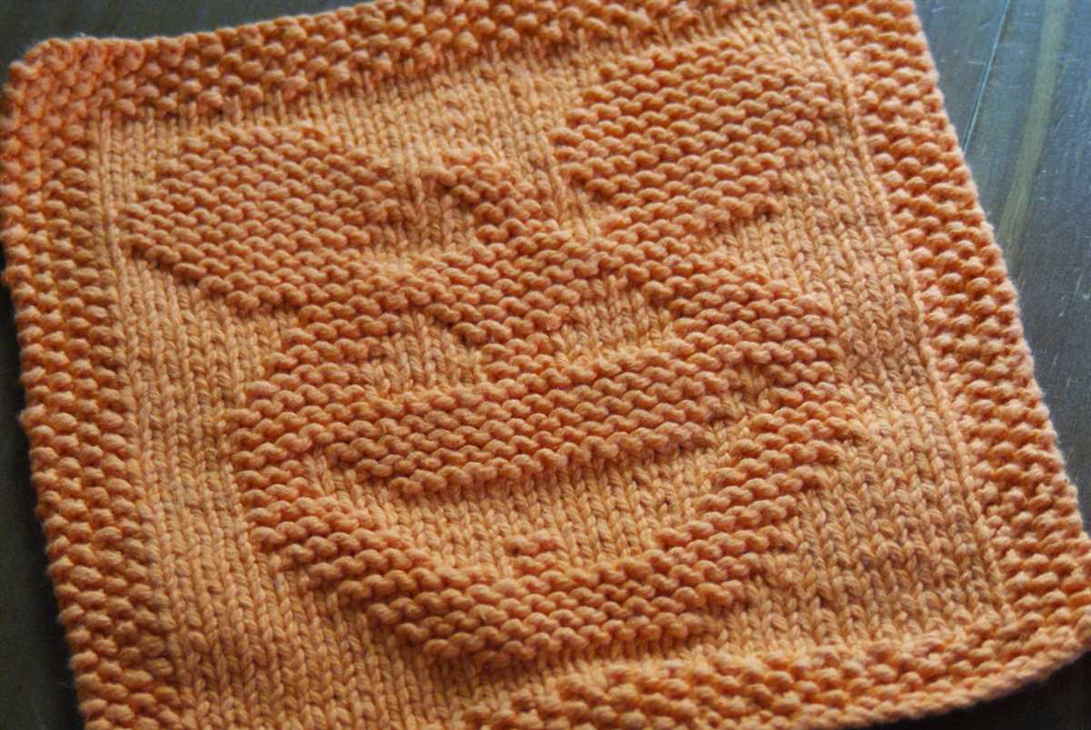 Free knitted halloween dishcloth patterns