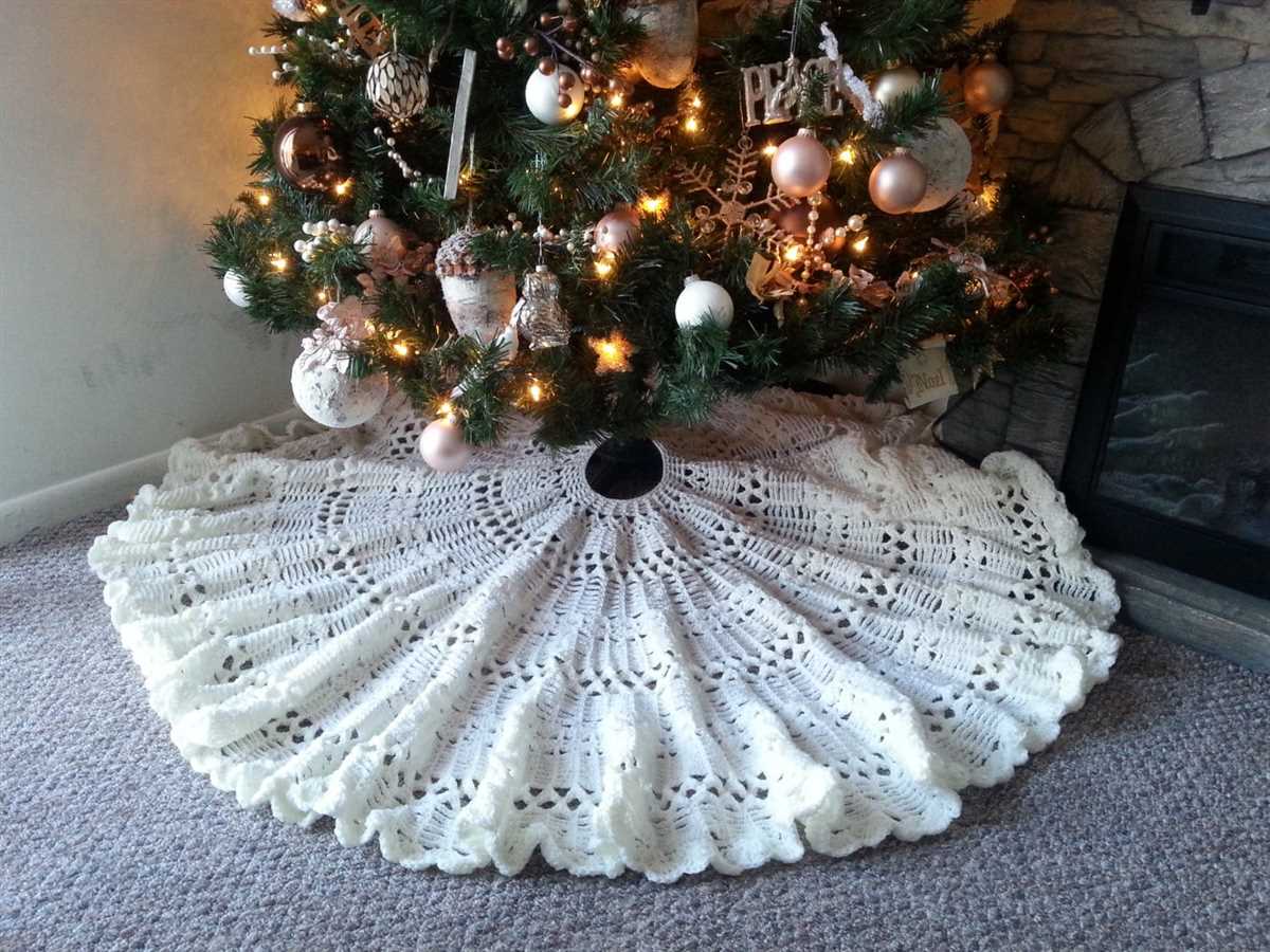 Pattern for knitted tree skirt
