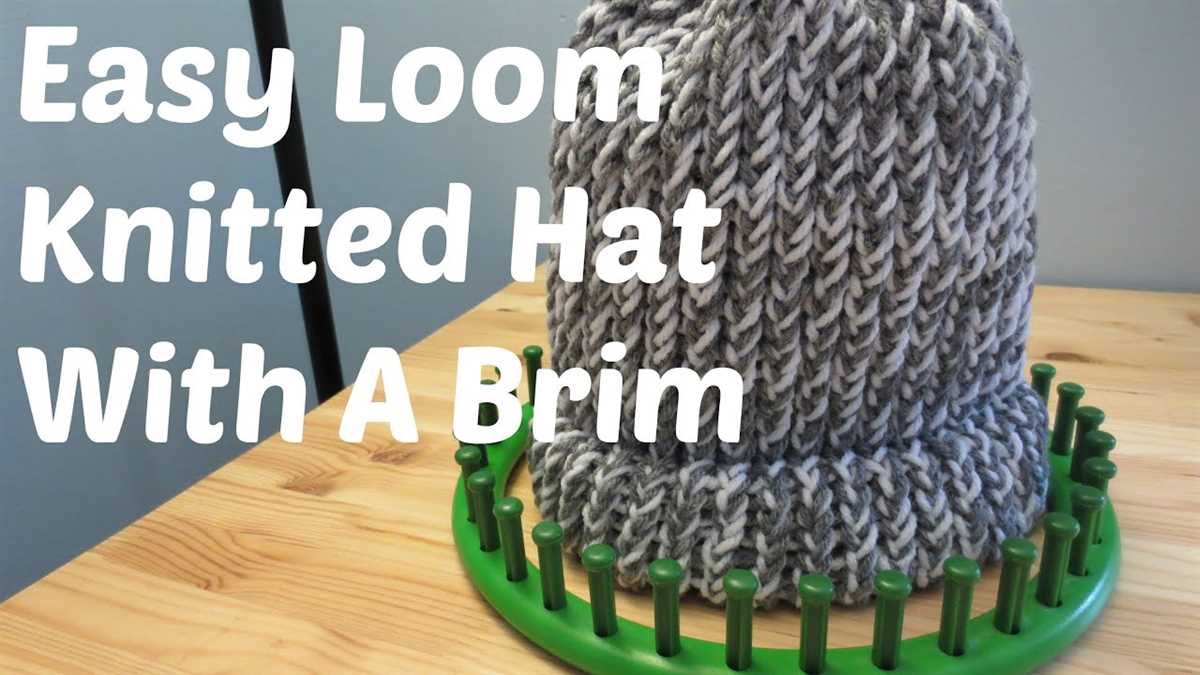 Mens loom knit hat pattern