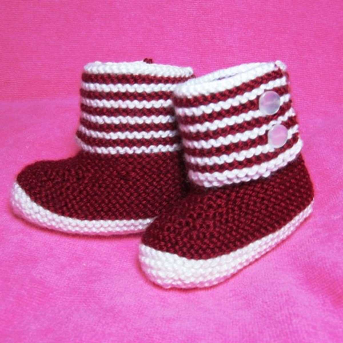 Baby bootie knitting pattern
