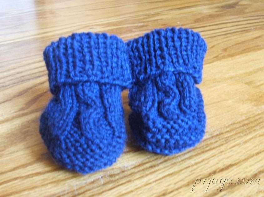 Baby bootie knitting pattern