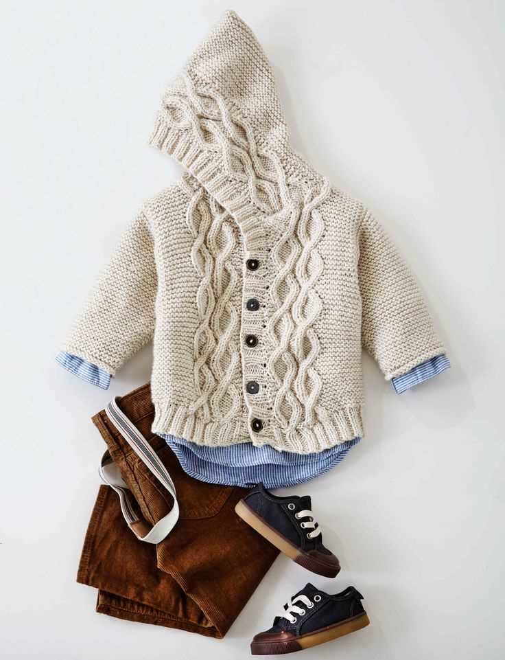 Baby cardigan knit pattern