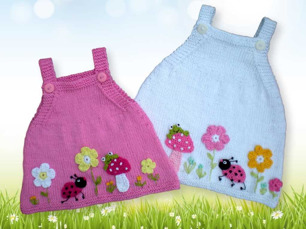 Baby dress knitting pattern