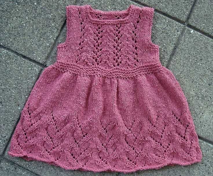 Baby dress knitting pattern