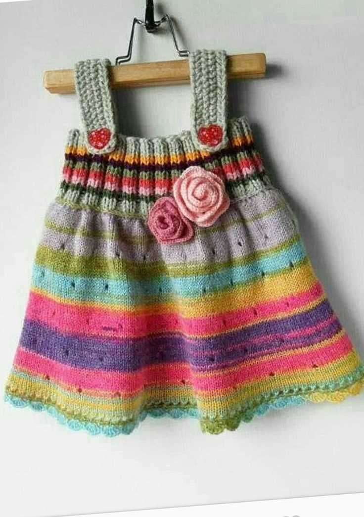 Baby dress knitting pattern
