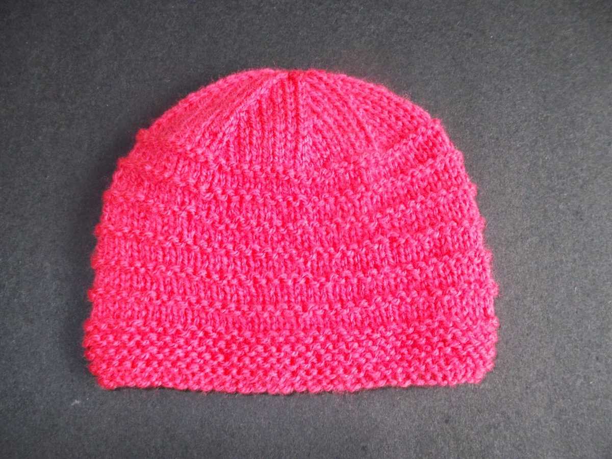 Baby hat knitting pattern 4mm needles