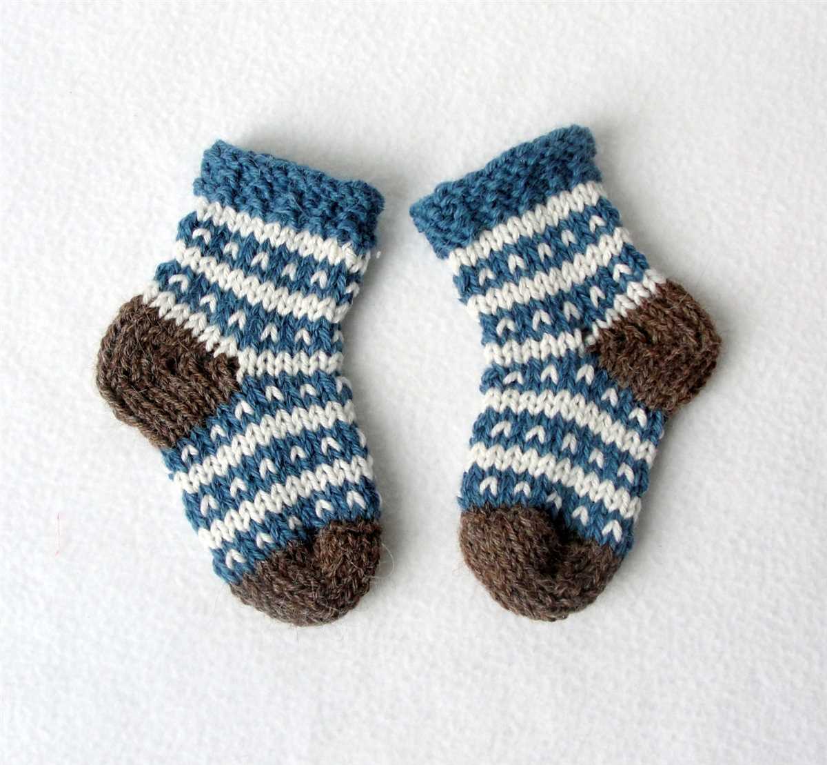 Baby sock knit pattern