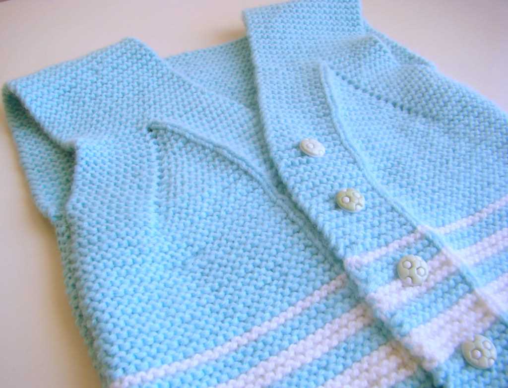 Baby vest knitting pattern