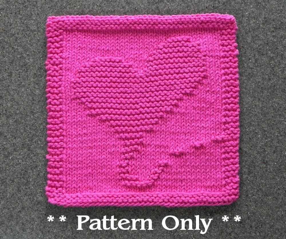 Ball band dishcloth knitting pattern