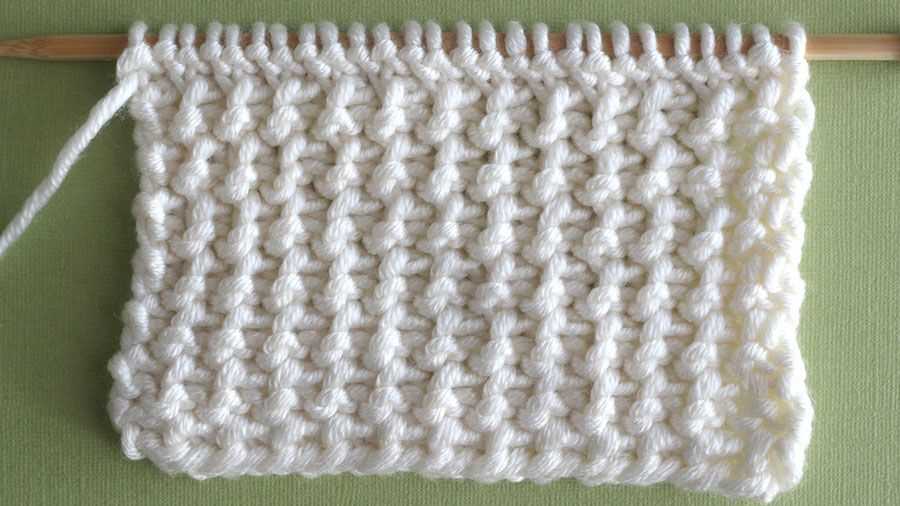 Bamboo knit stitch pattern