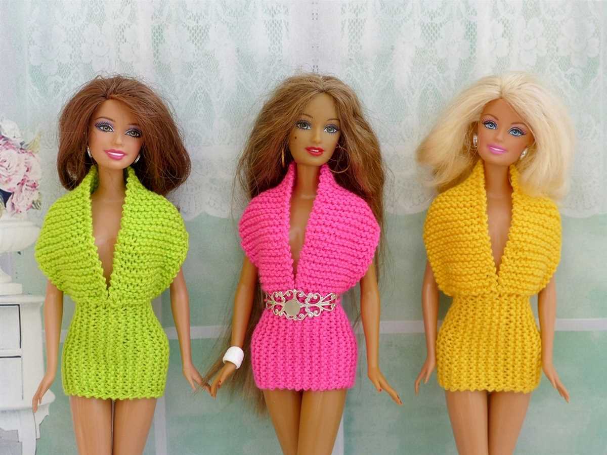 Barbie doll knitting patterns