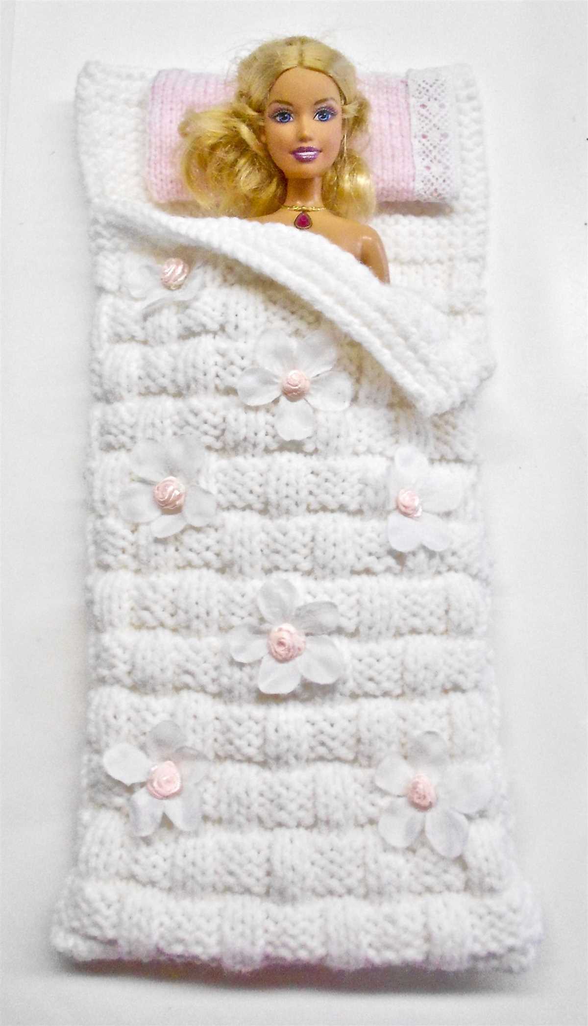 Barbie sleeping bag knitting pattern