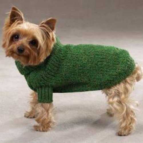 Basic knitted dog sweater pattern