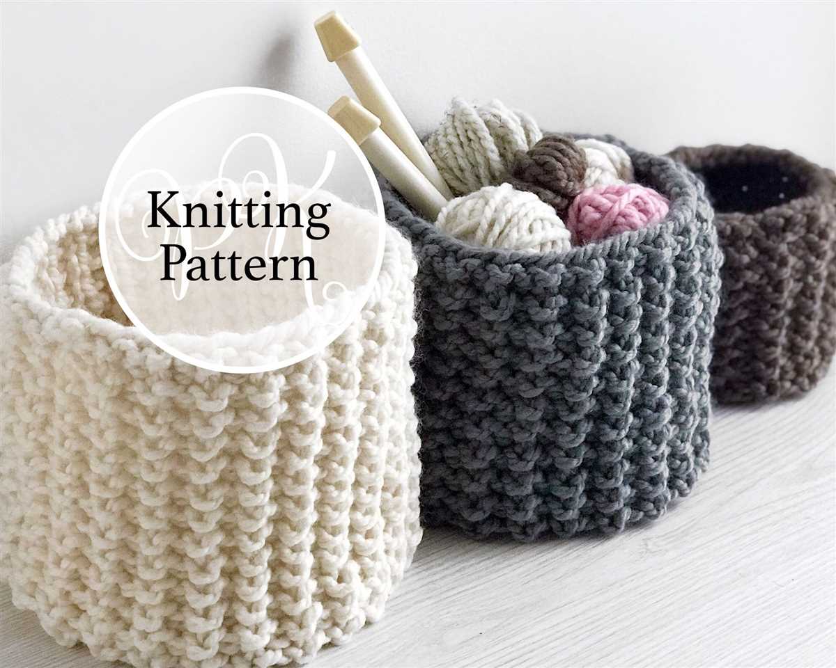 Basket pattern knitting