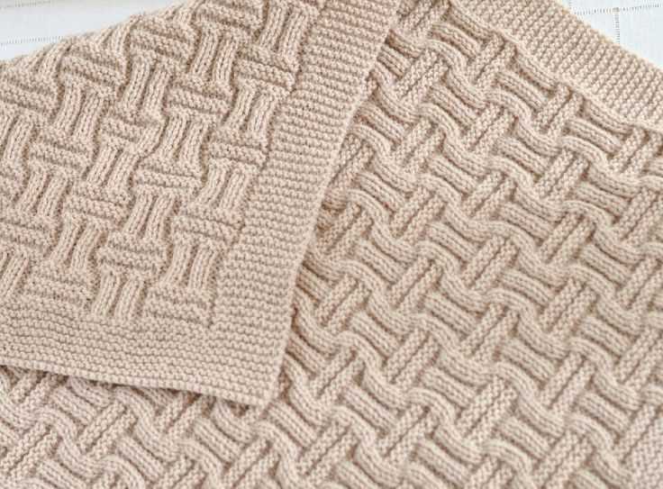 Basket weave shawl knitting pattern
