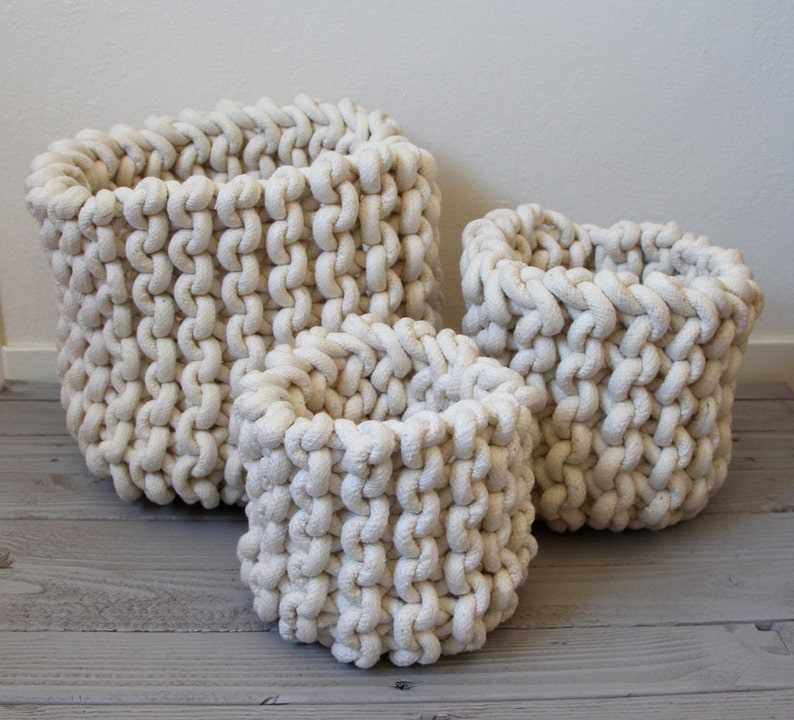 Basket pattern knitting