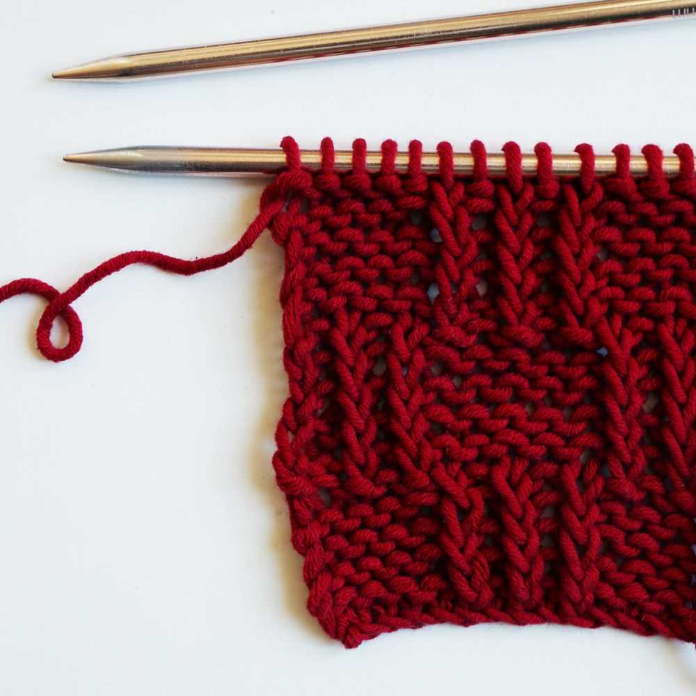 Basket weave scarf knitting pattern
