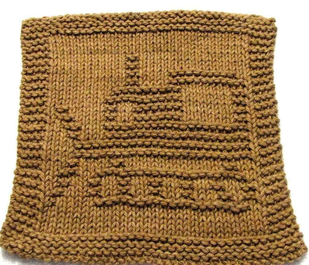 Knit a dishcloth pattern