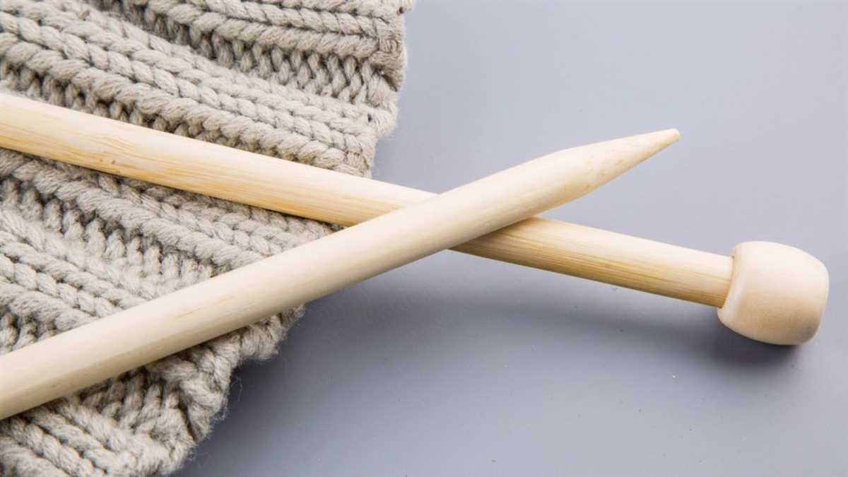 Knitting needles patterns