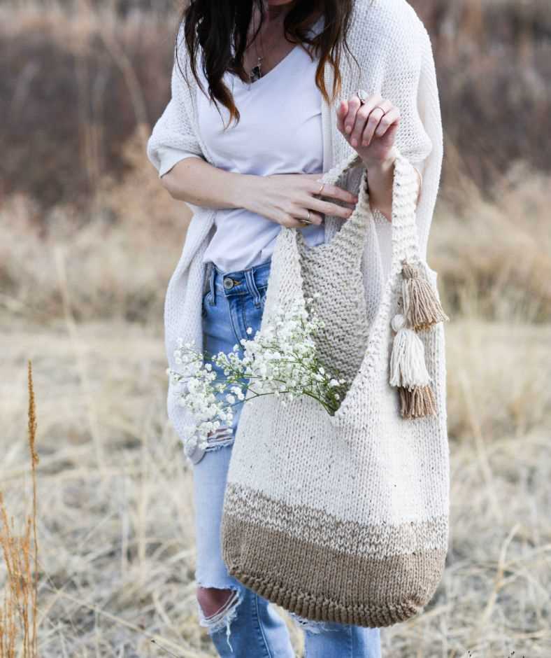 Beach bag knitting pattern