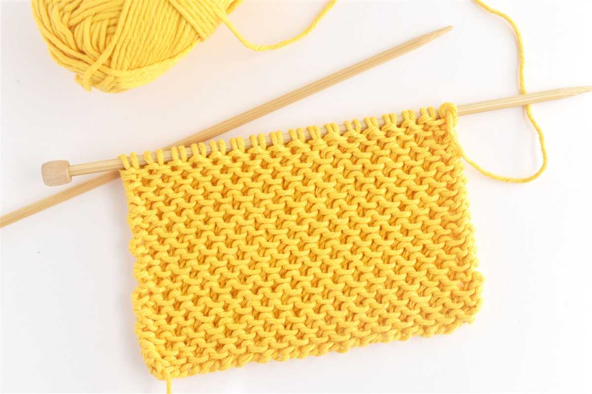Bee stitch dishcloth knit pattern