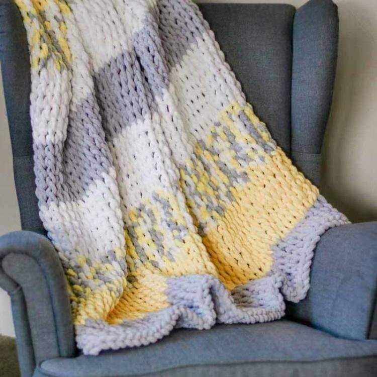 Beginner knitting blanket pattern