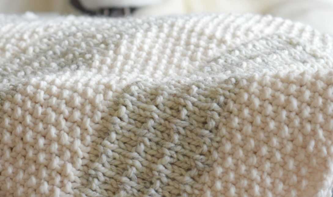 Beginner knitting blanket pattern