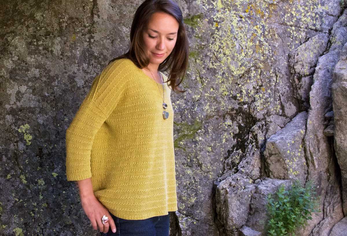 Beginner simple sweater knitting pattern