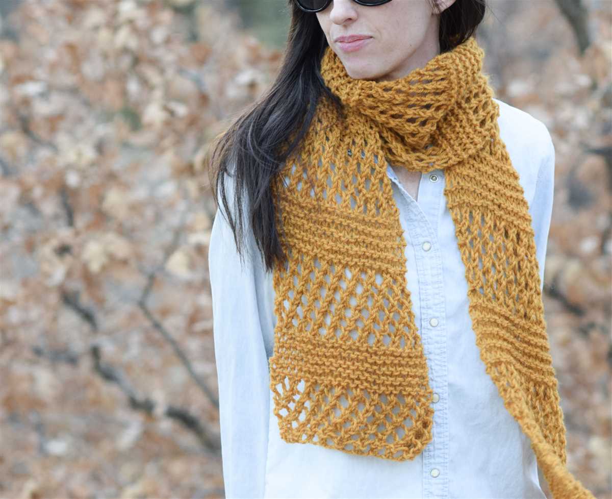 Beginner knit scarf pattern free
