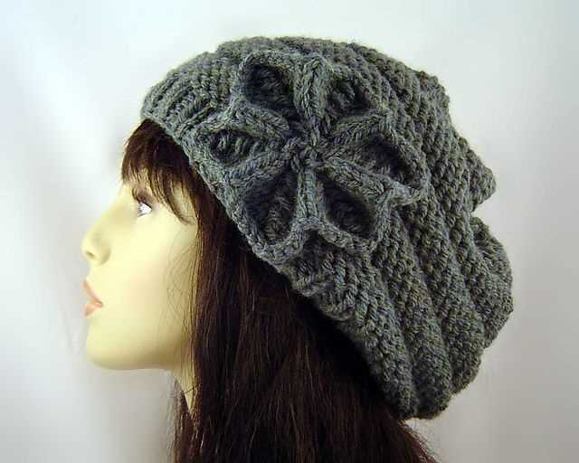 Beret hat knitting pattern