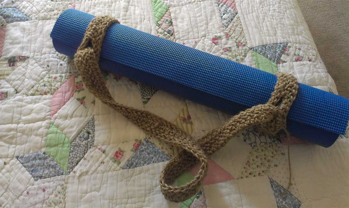 Yoga mat bag knitting pattern