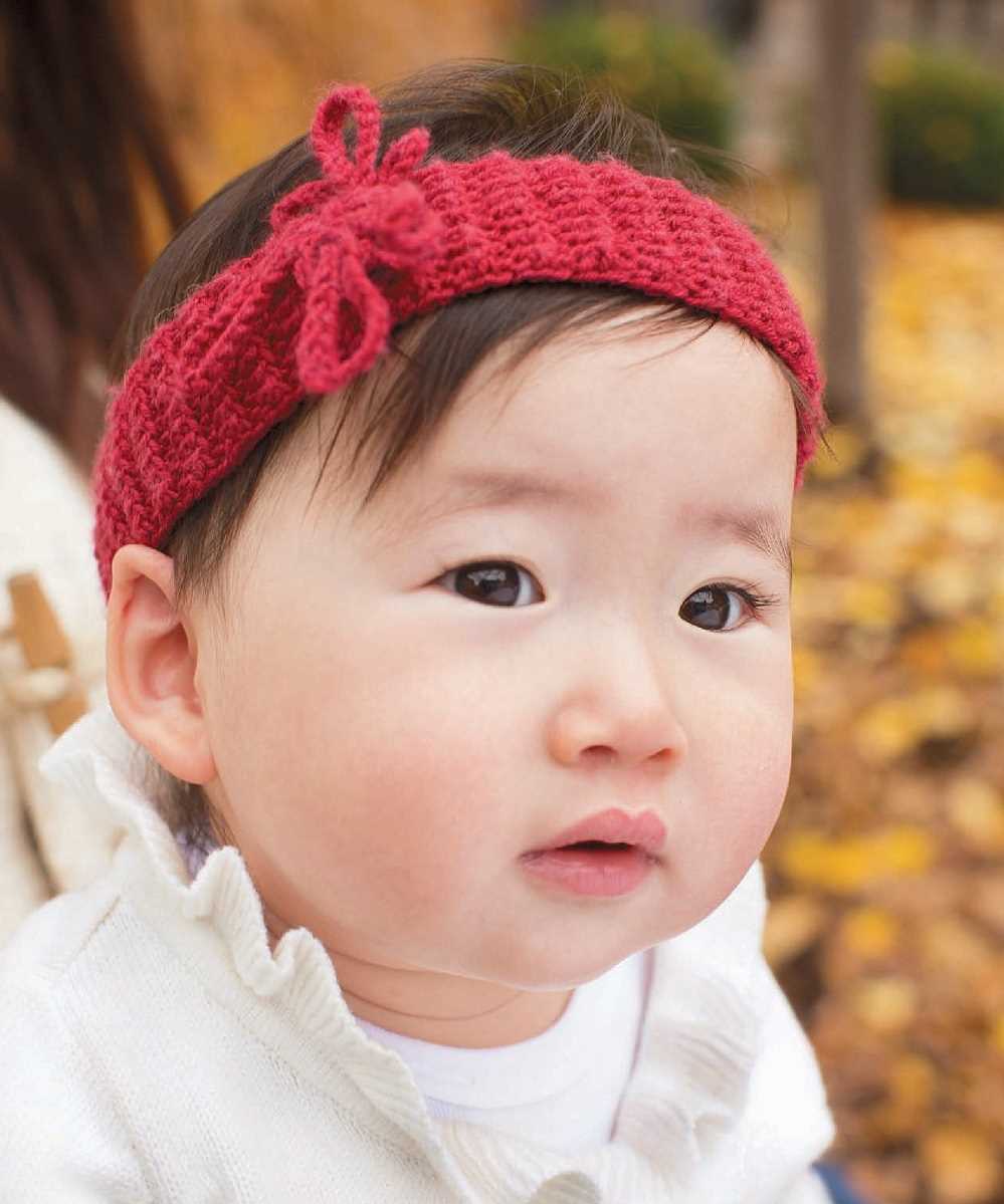 Knit baby headband pattern