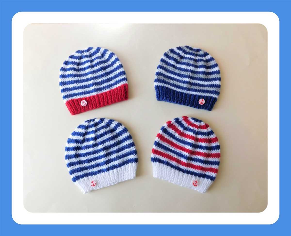 Knit patterns for baby hats
