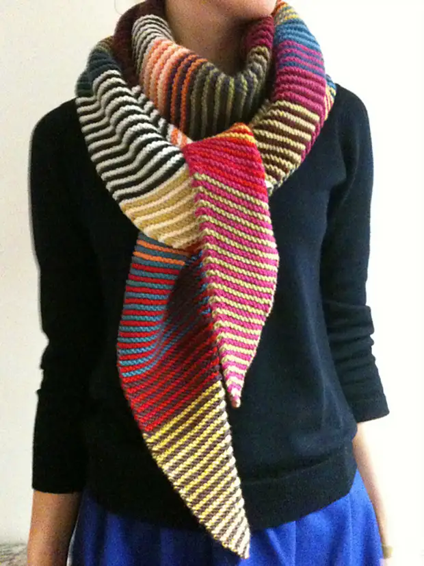 Big knit scarf pattern