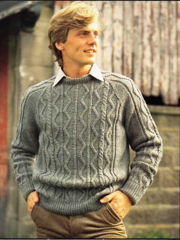 Knitting pattern for mens jumper