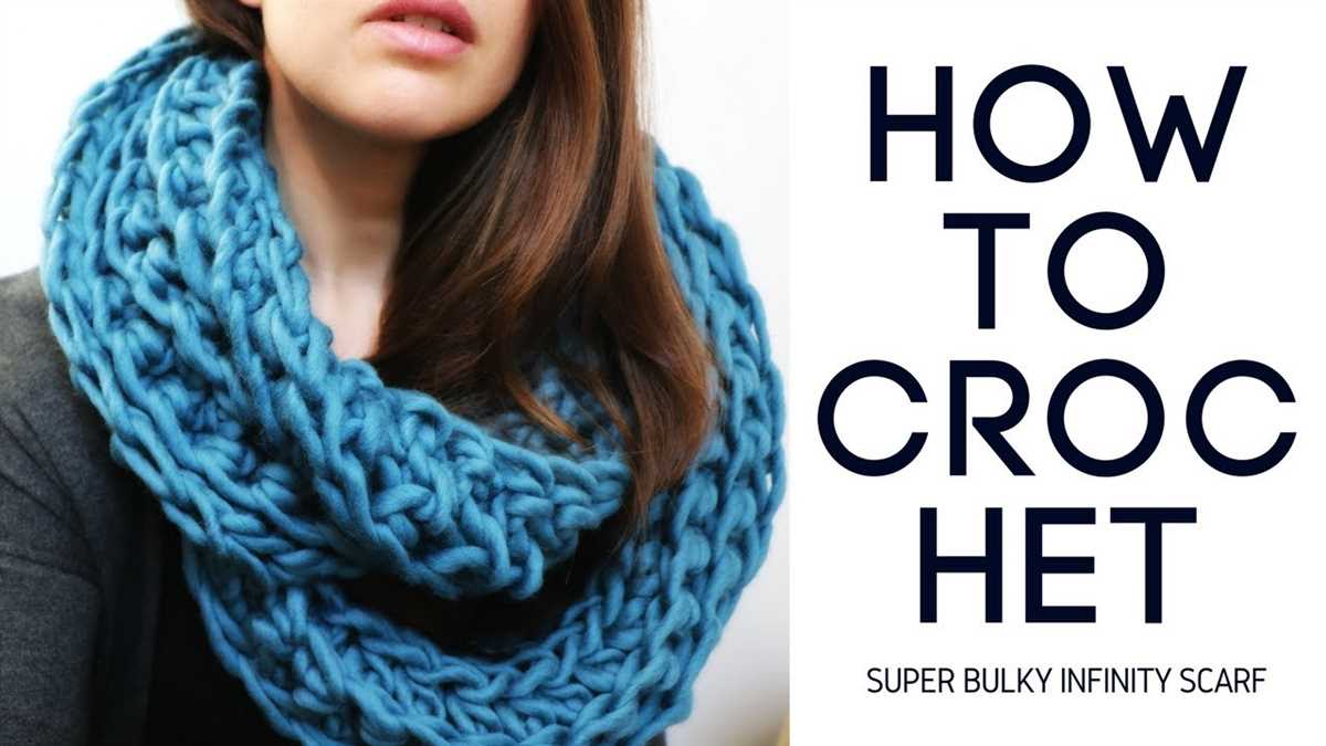 Bulky yarn infinity scarf knitting pattern
