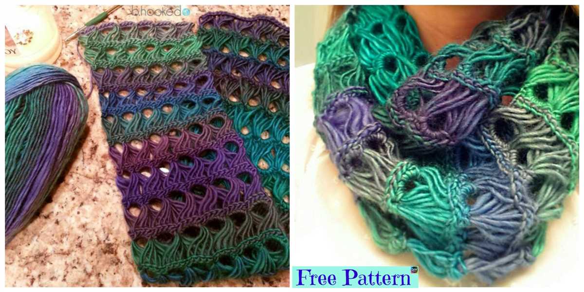 Braid knitting pattern for scarf