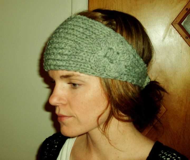 Flower knitted headband pattern