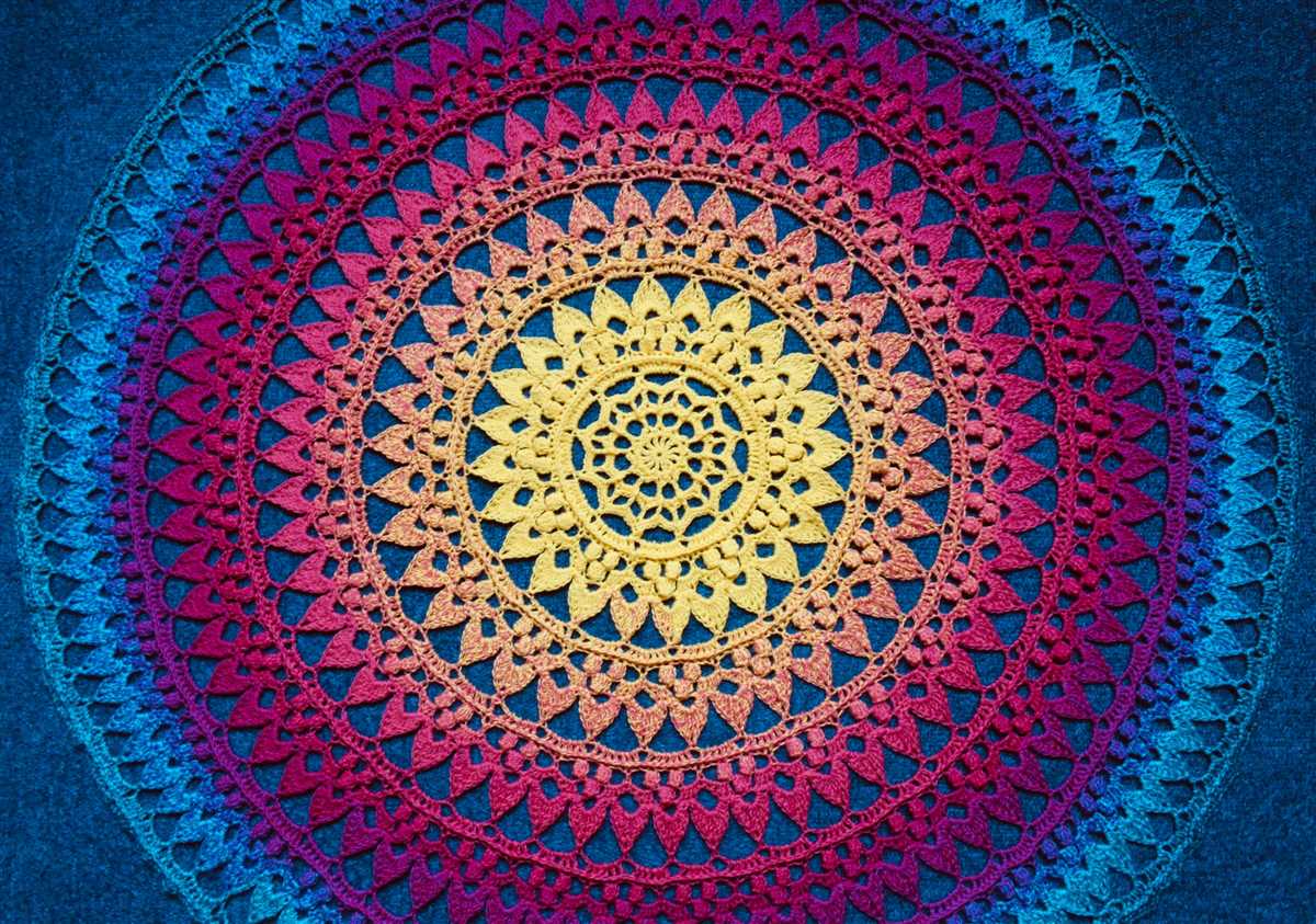 Mandala tweed stripes knit patterns