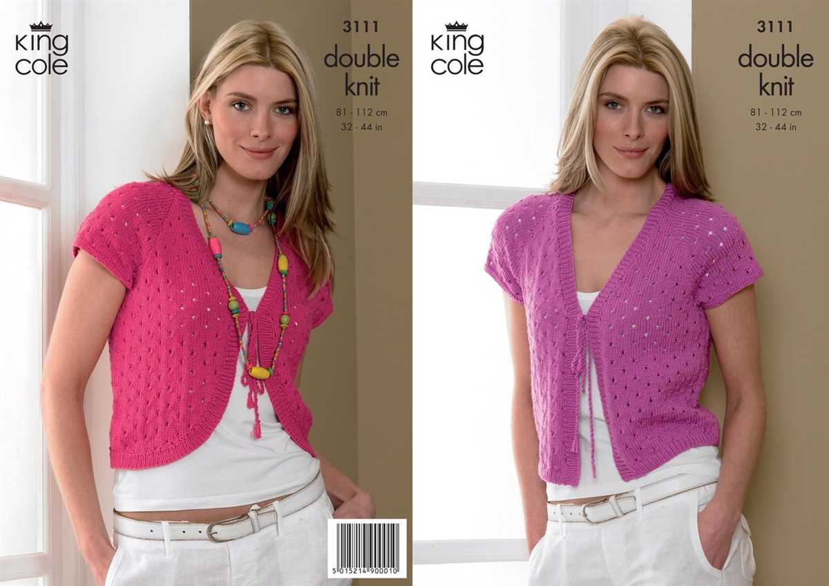 Free knitted bolero pattern for ladies