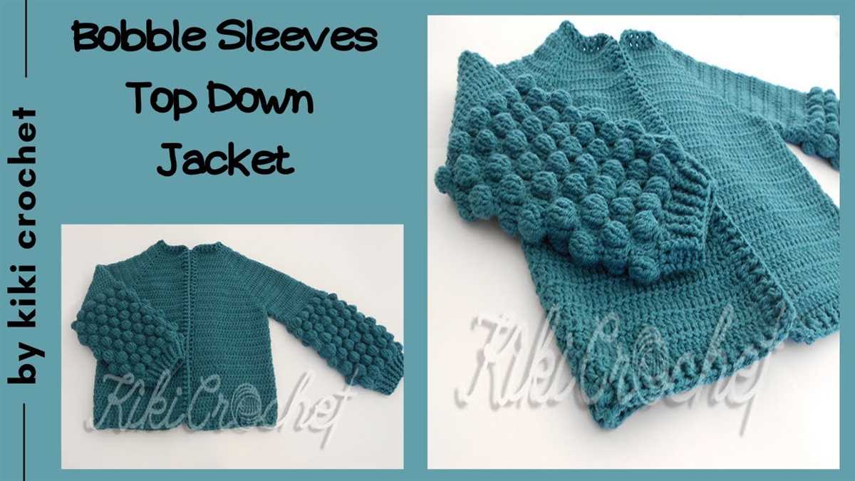 Bobble knit sweater pattern