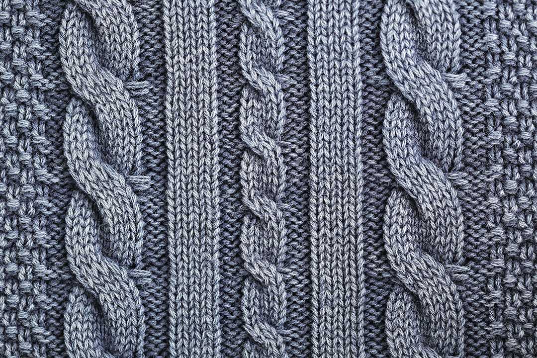 Bobble knit sweater pattern